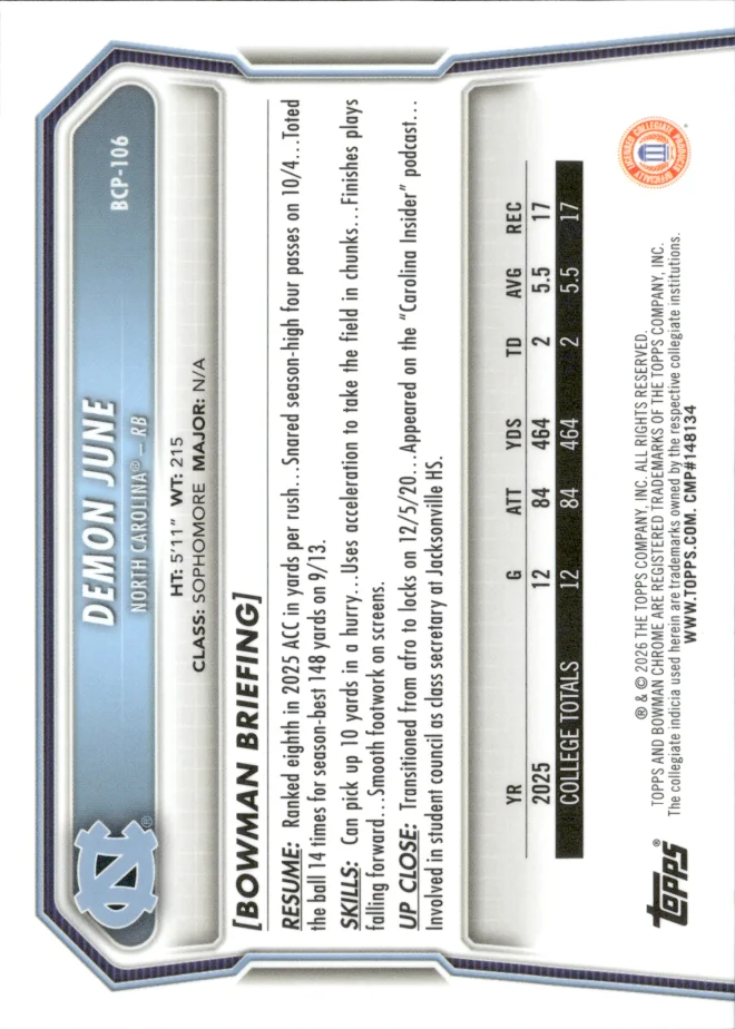 Demon June card back