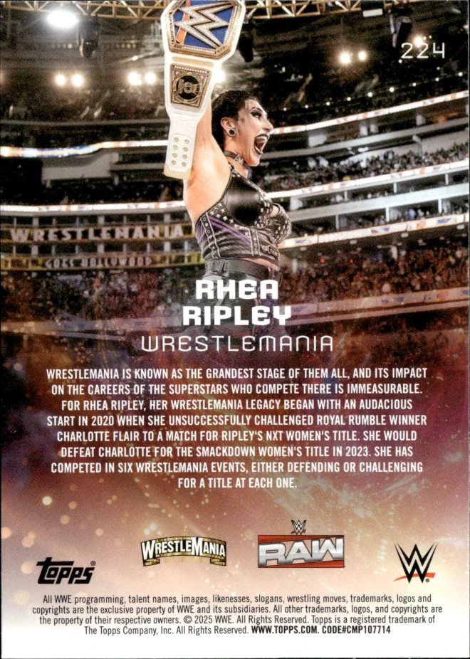 Rhea Ripley card back