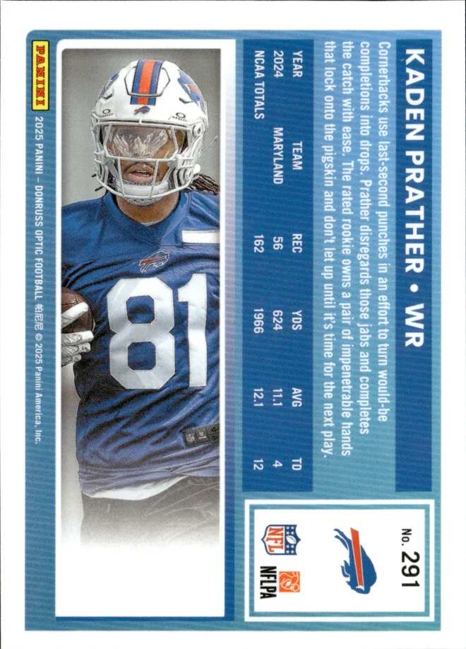 Kaden Prather card back