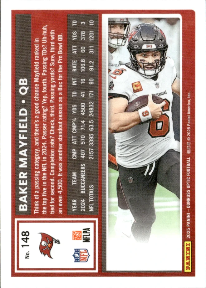 Baker Mayfield card back