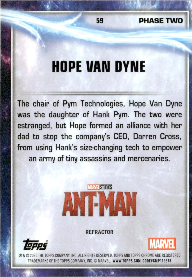 Hope Van Dyne card back