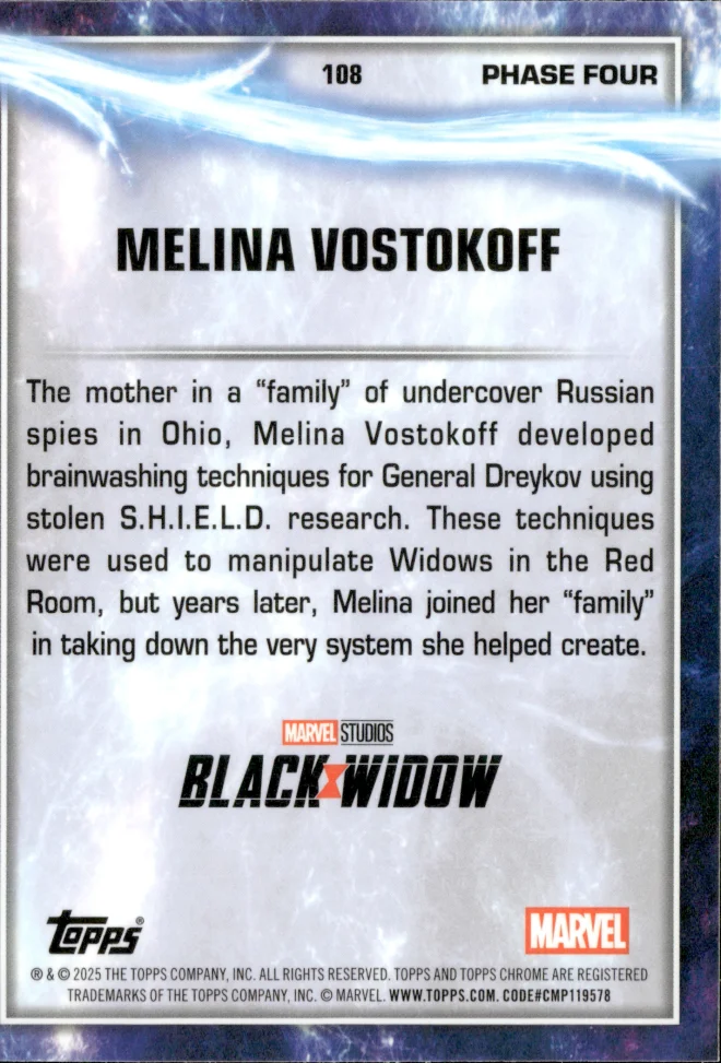 Melina Vostokoff card back