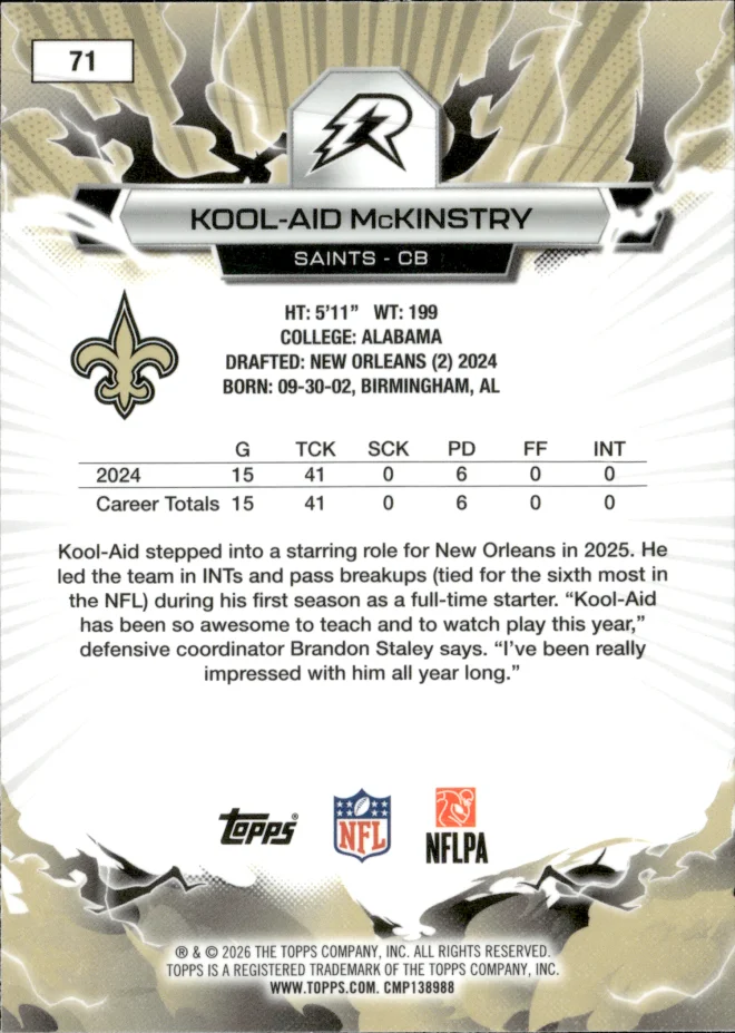 Kool-Aid McKinstry card back