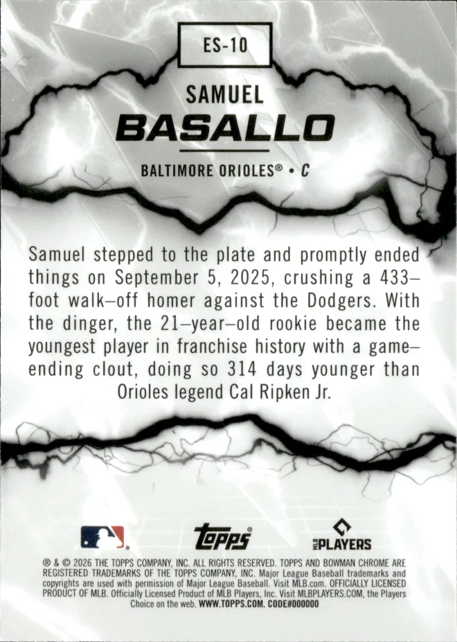 Samuel Basallo card back