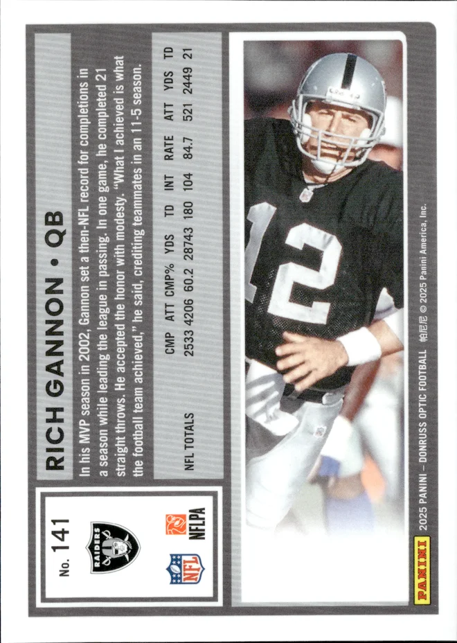 Rich Gannon card back