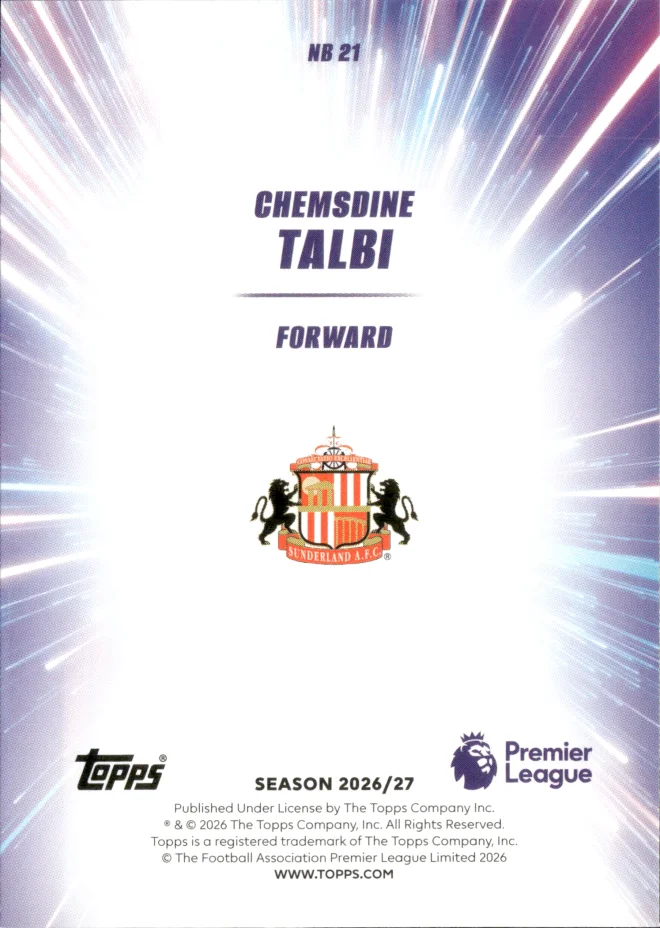 Chemsdine Talbi card back