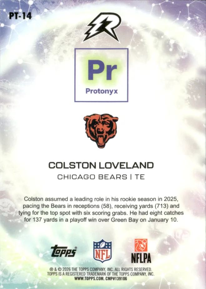 Colston Loveland card back