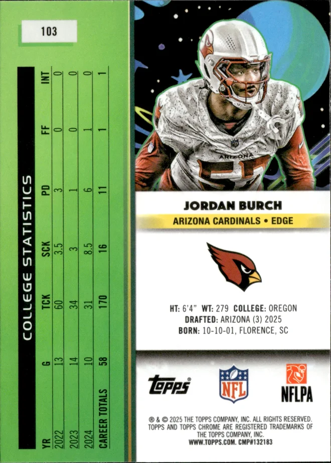 Jordan Burch card back