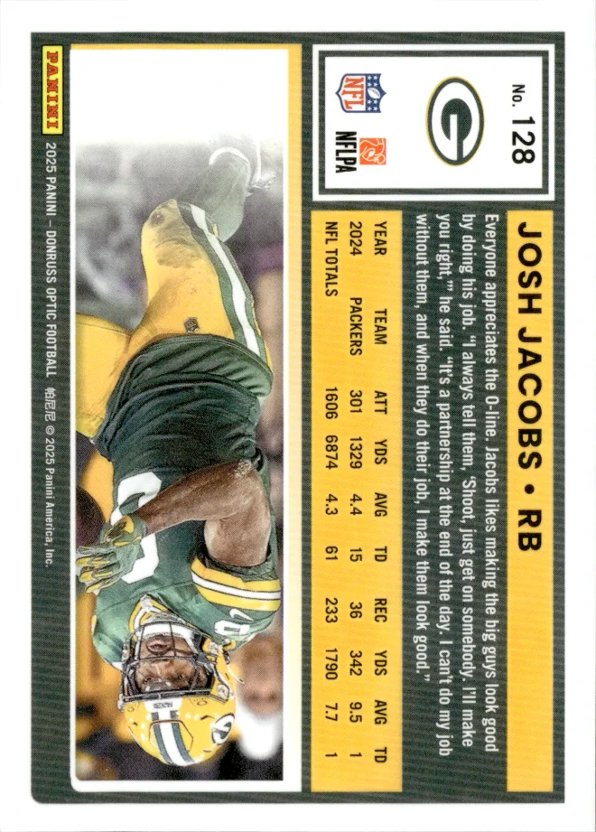 Josh Jacobs card back