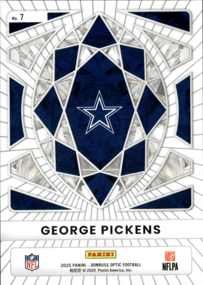 George Pickens card back