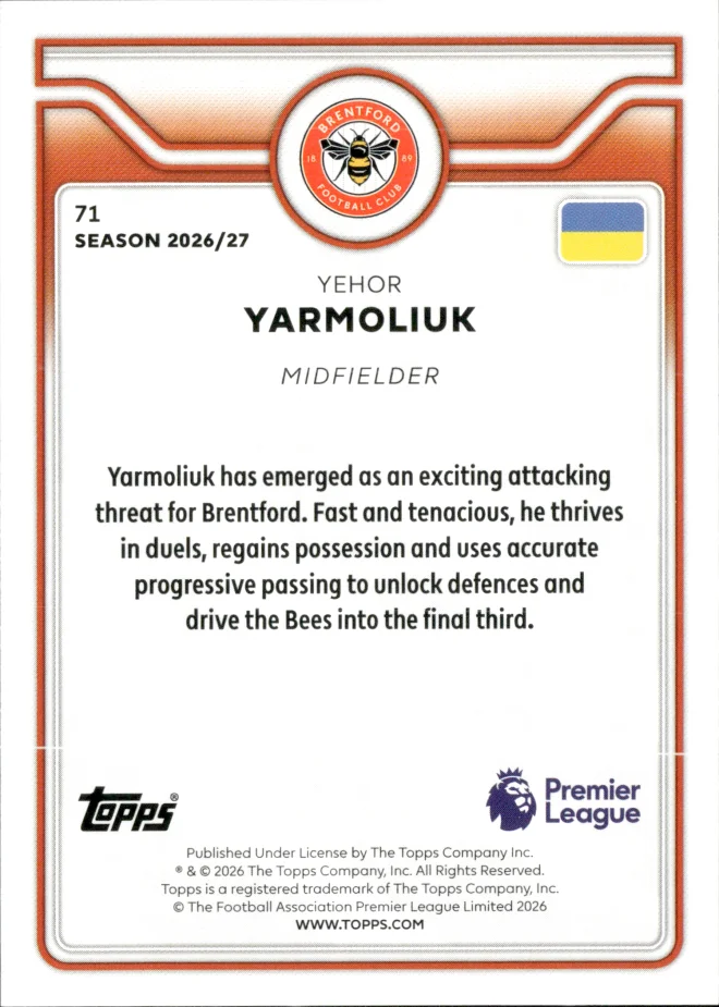 Yehor Yarmoliuk card back