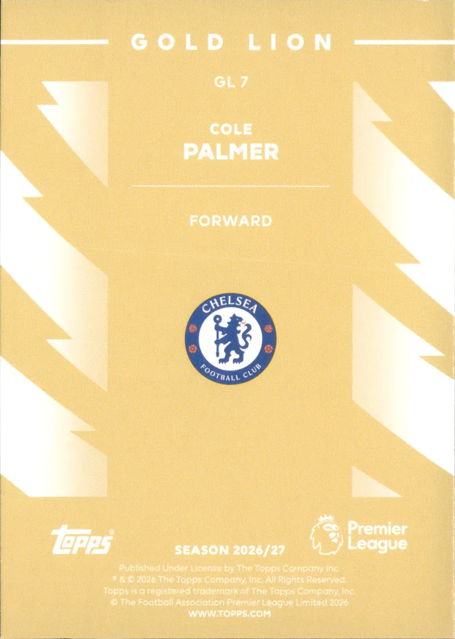 Cole Palmer card back