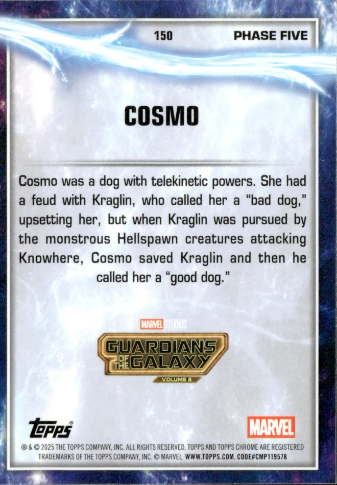 Cosmo card back