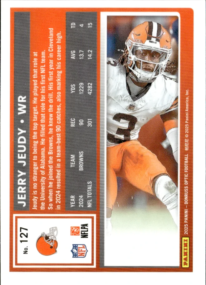 Jerry Jeudy card back