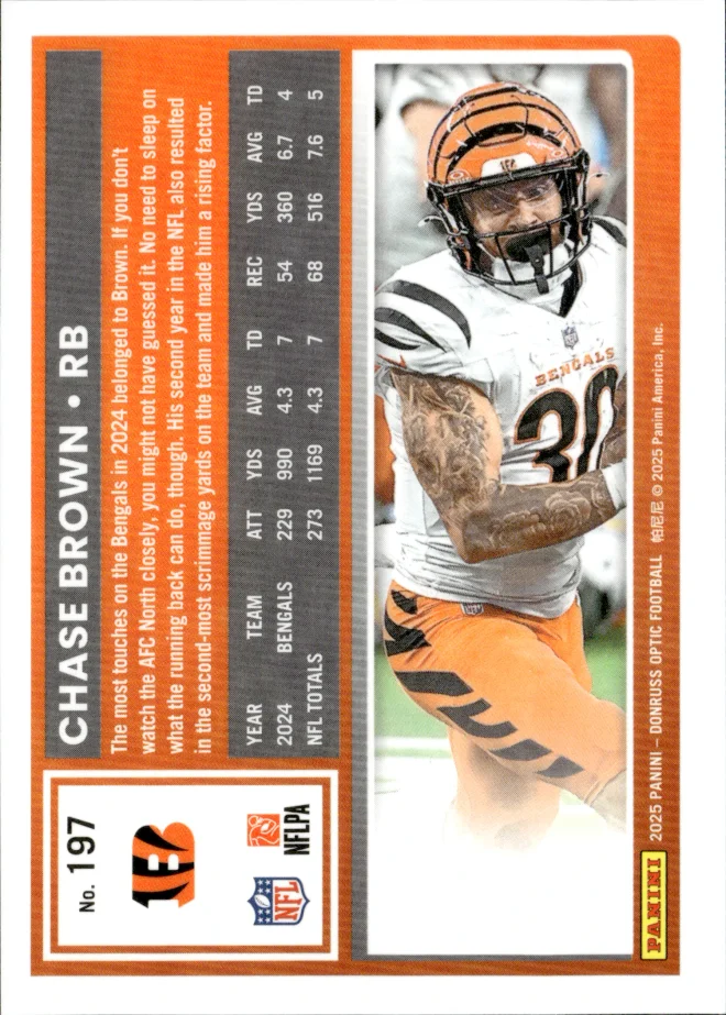 Chase Brown card back