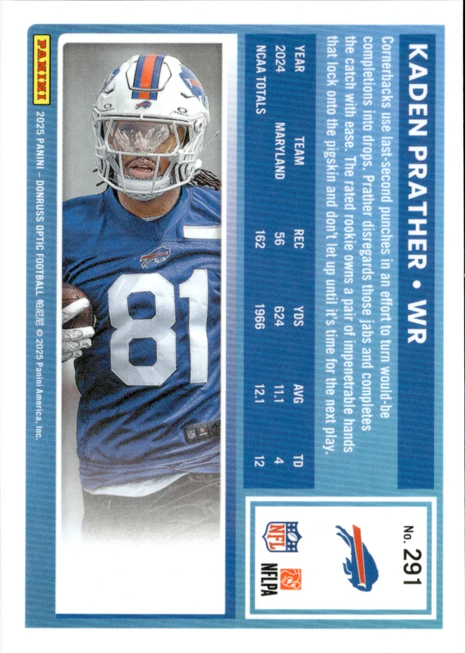 Kaden Prather card back