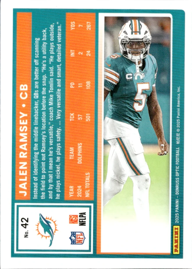 Jalen Ramsey card back