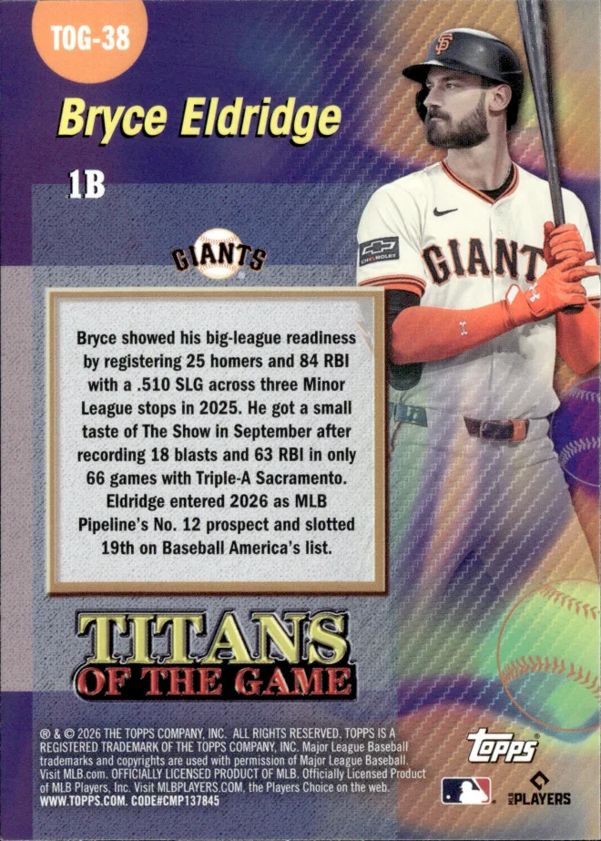 Bryce Eldridge card back