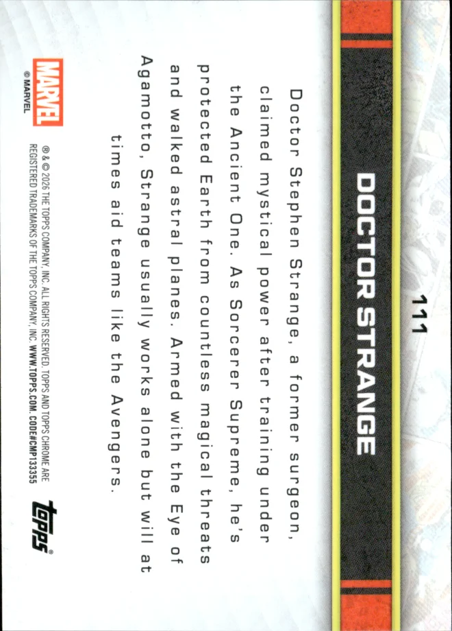 Doctor Strange card back
