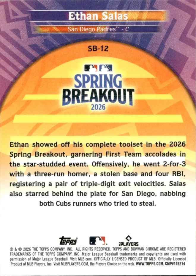 Ethan Salas card back