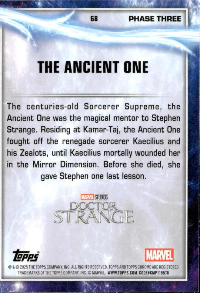 The Ancient One card back