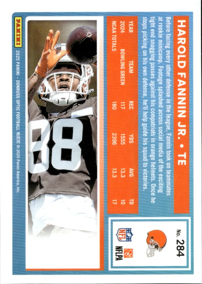 Harold Fannin Jr. card back