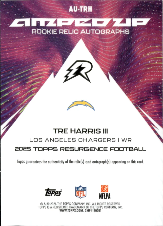 Tre Harris III card back