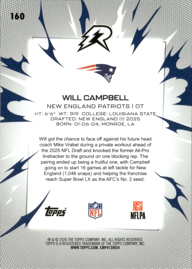 Will Campbell card back