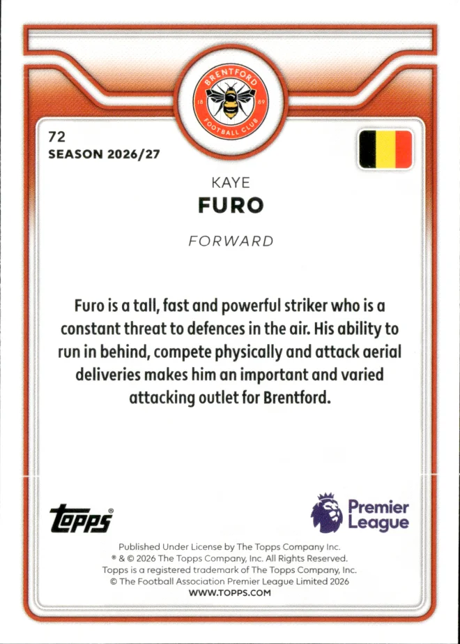 Kaye Furo card back