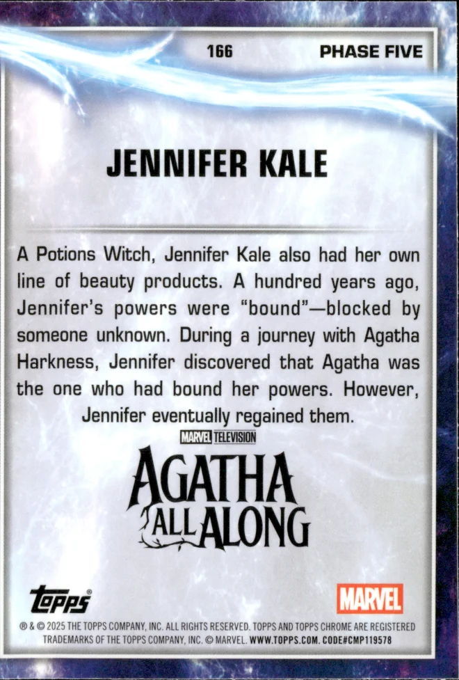 Jennifer Kale card back
