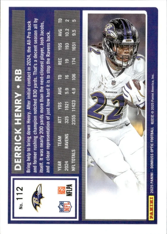 Derrick Henry card back