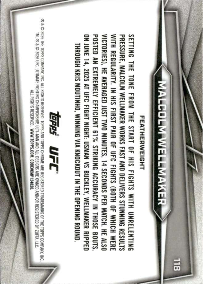 Malcolm Wellmaker card back