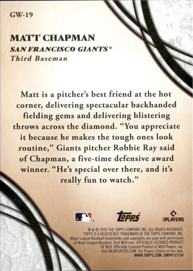 Matt Chapman card back