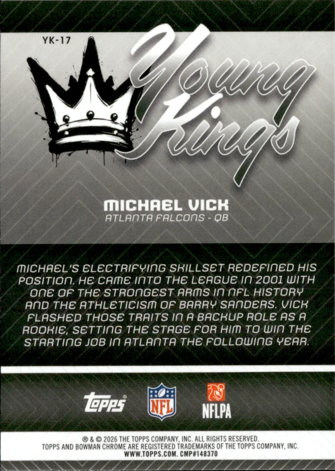 Michael Vick card back