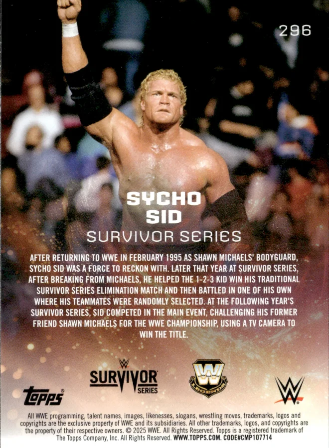 Sycho Sid card back