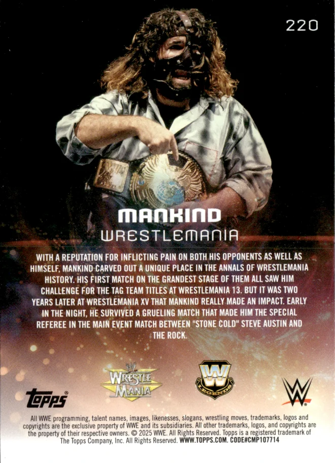 Mankind card back