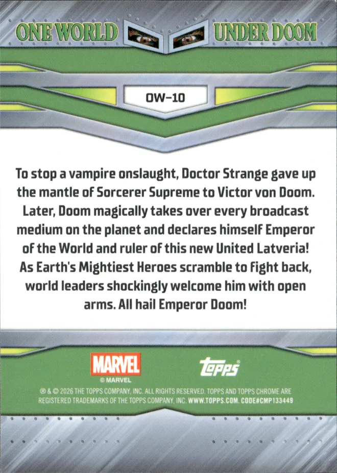 Doctor Doom card back