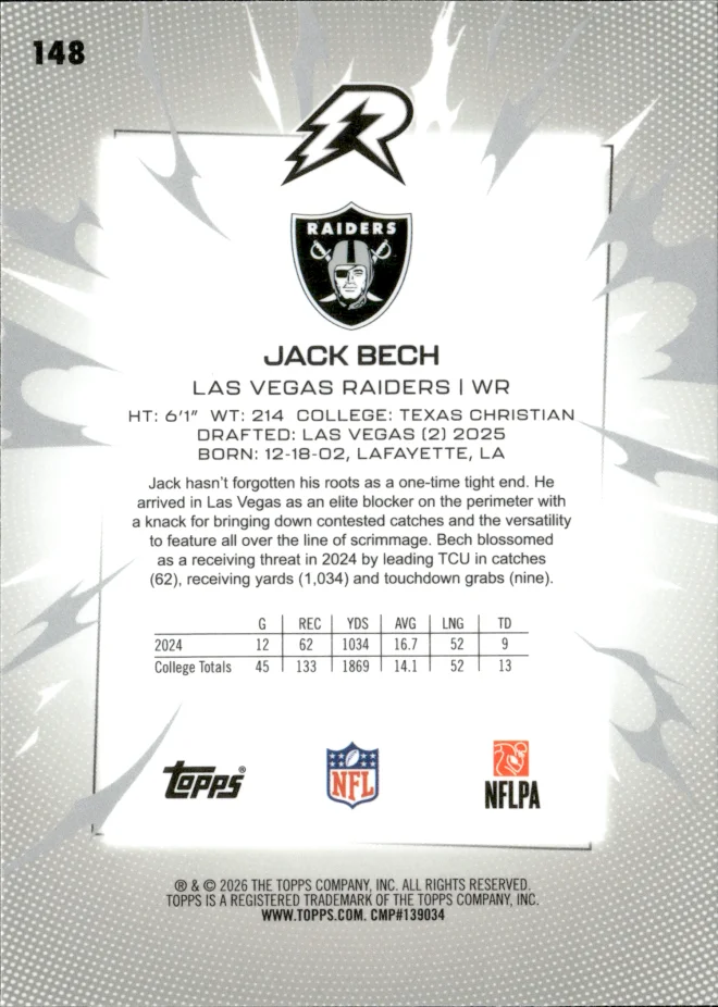 Jack Bech card back