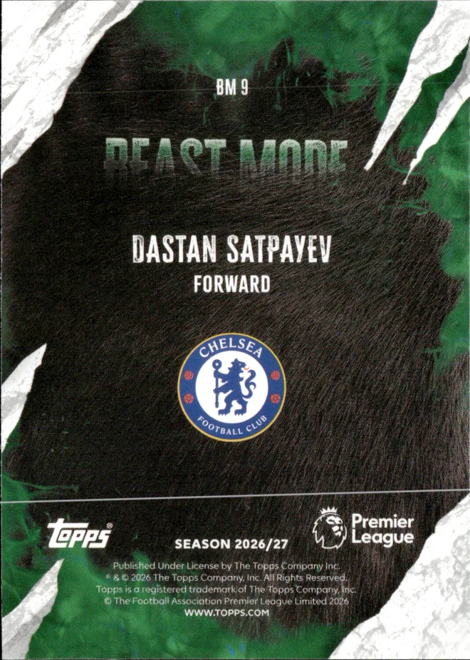 Dastan Satpayev card back