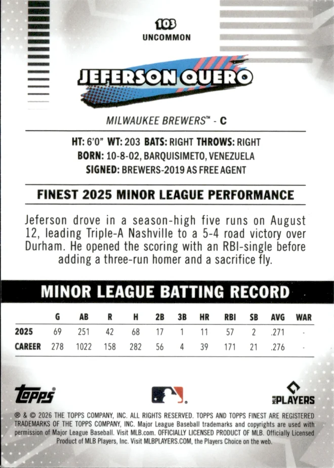 Jeferson Quero card back