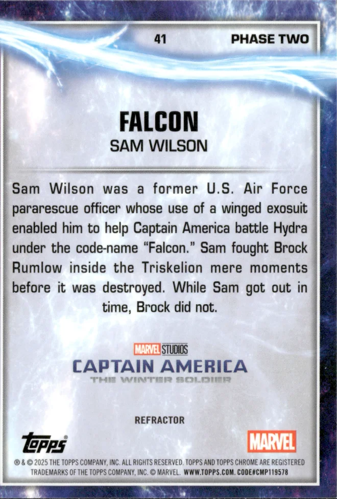 Sam Wilson card back