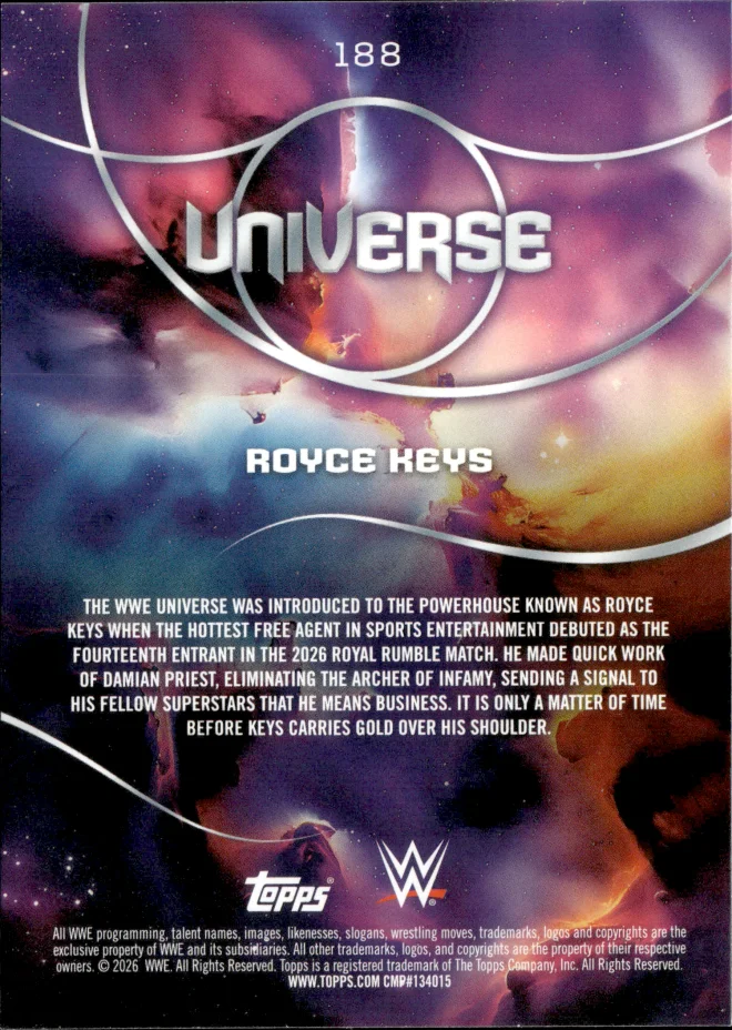 Royce Keys card back