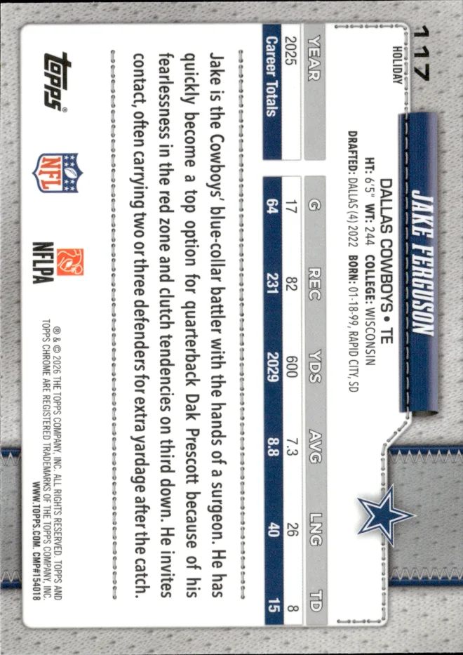 Jake Ferguson card back