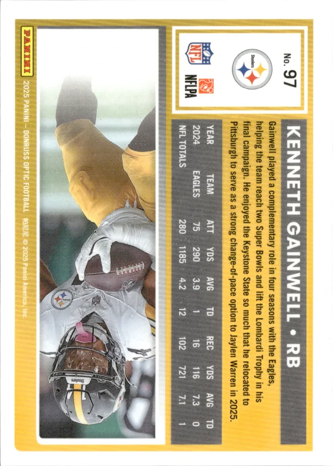 Kenneth Gainwell card back