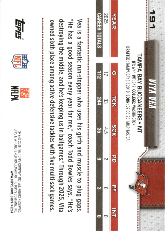 Vita Vea card back
