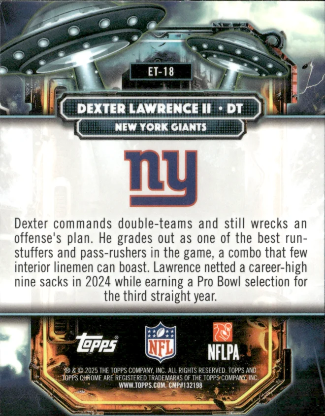 Dexter Lawrence II card back