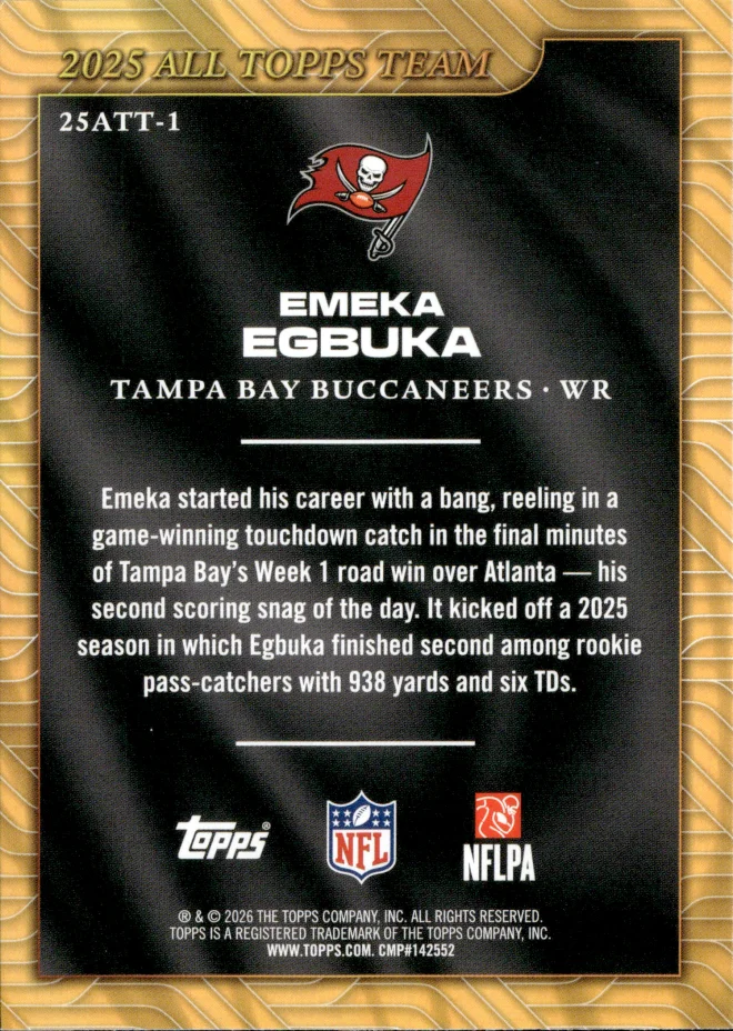 Emeka Egbuka card back