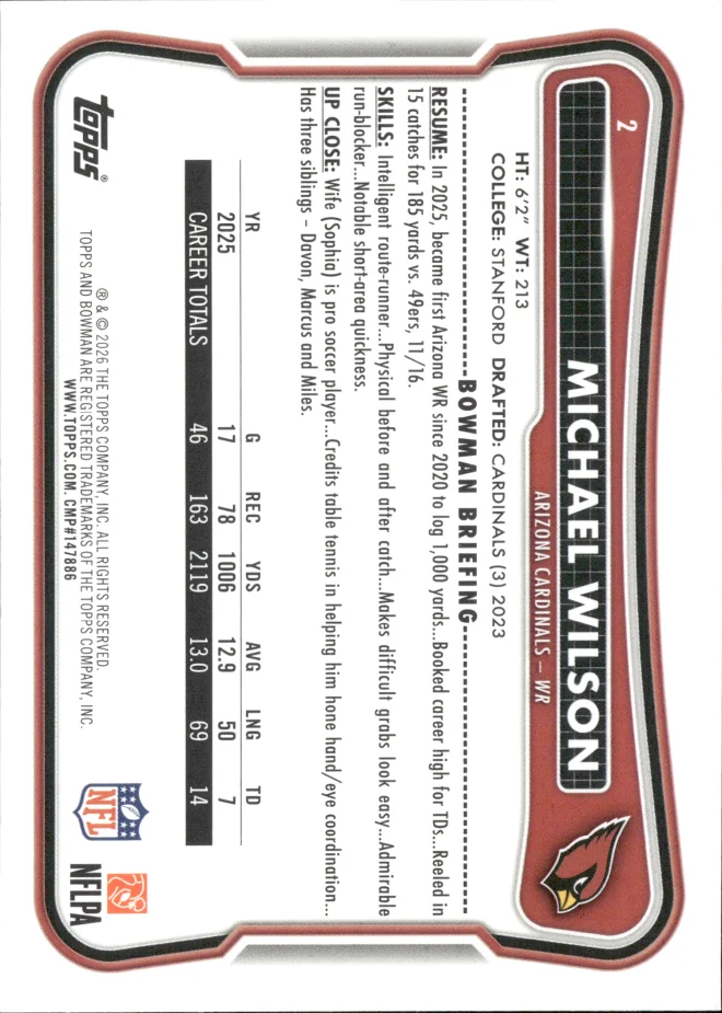 Michael Wilson card back
