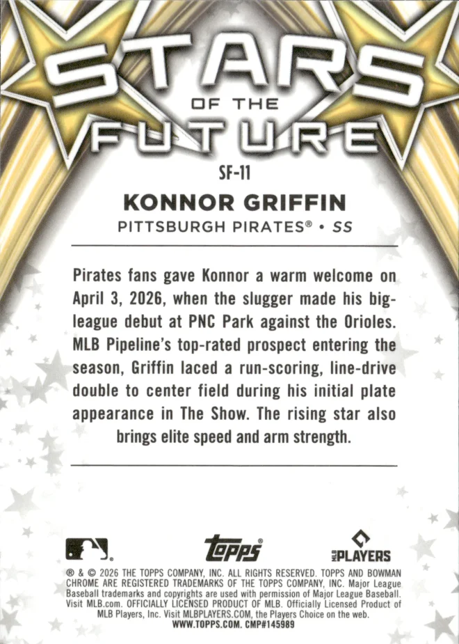 Konnor Griffin card back