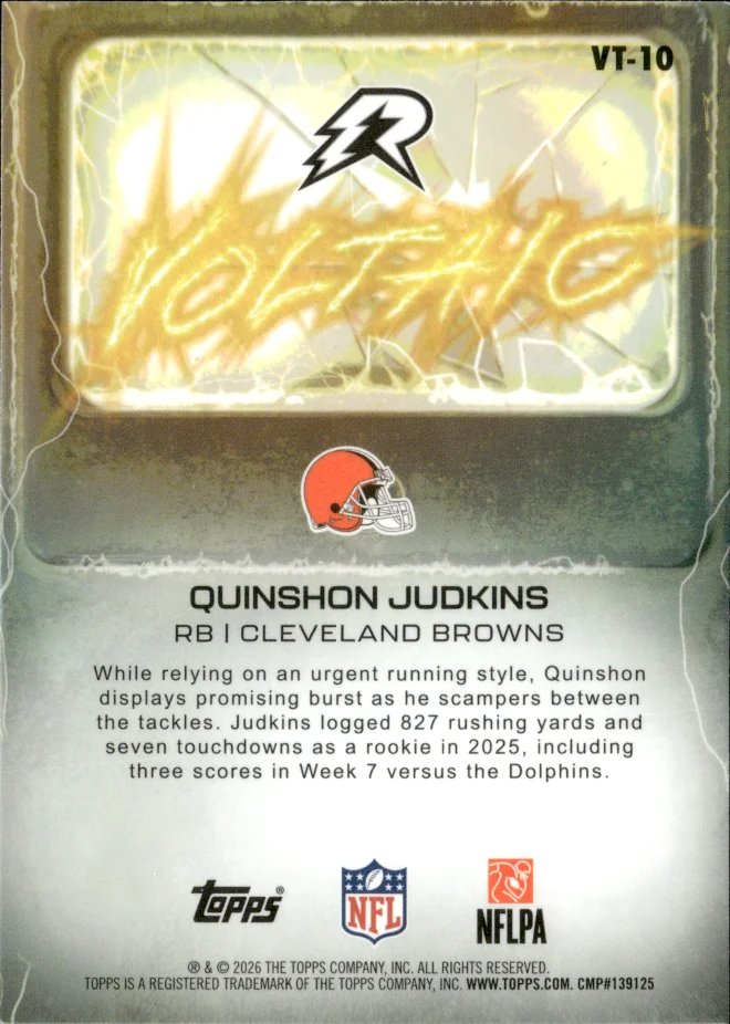 Quinshon Judkins card back